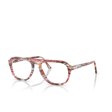 Persol PO3368V Eyeglasses 1220 cyclamen / khaki - three-quarters view