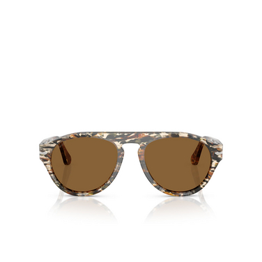 Persol PO3370S 122157 amber brown / pirate black - Vue de face