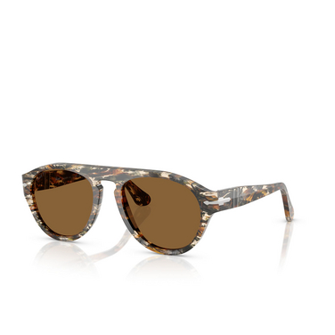 Persol PO3370S 122157 amber brown / pirate black - Vue trois quarts