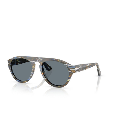 Persol PO3370S Sunglasses 1222R5 frost grey / nautical blue - three-quarters view