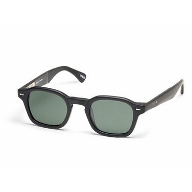 Peter And May HERO SUN Sunglasses BLACK MAT / G15 - three-quarters view