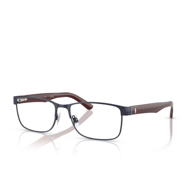 Polo Ralph Lauren PH1157 Eyeglasses 9273 shiny navy blue - three-quarters view
