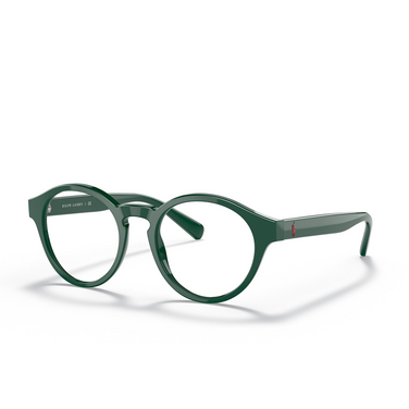 Polo Ralph Lauren PH2243 Eyeglasses 5421 shiny forest green - three-quarters view