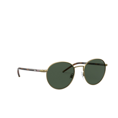 Lunettes de soleil Polo Ralph Lauren PH3133 932471 semi-shiny brass - Vue trois quarts
