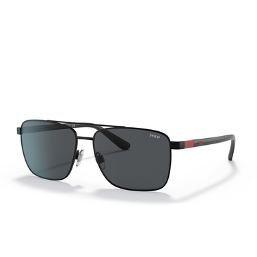 Polo Ralph Lauren PH3137 Sunglasses 926787 semi-shiny black - three-quarters view