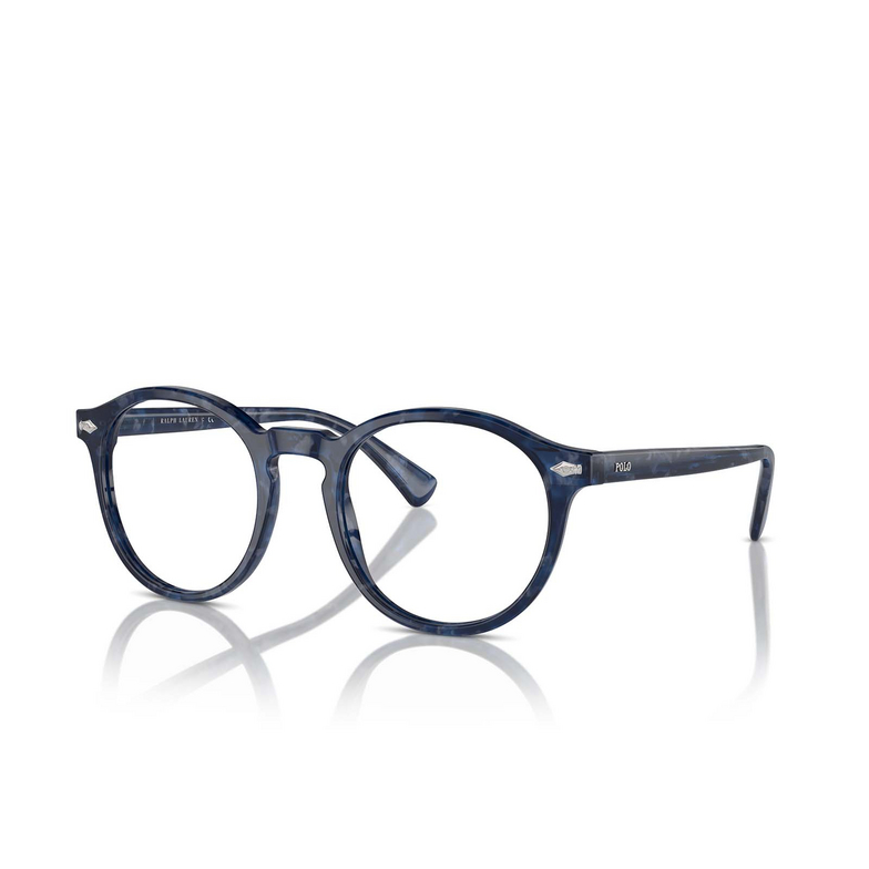 Lunettes de soleil Polo Ralph Lauren PH4218 618380 shiny blue havana - 3/4