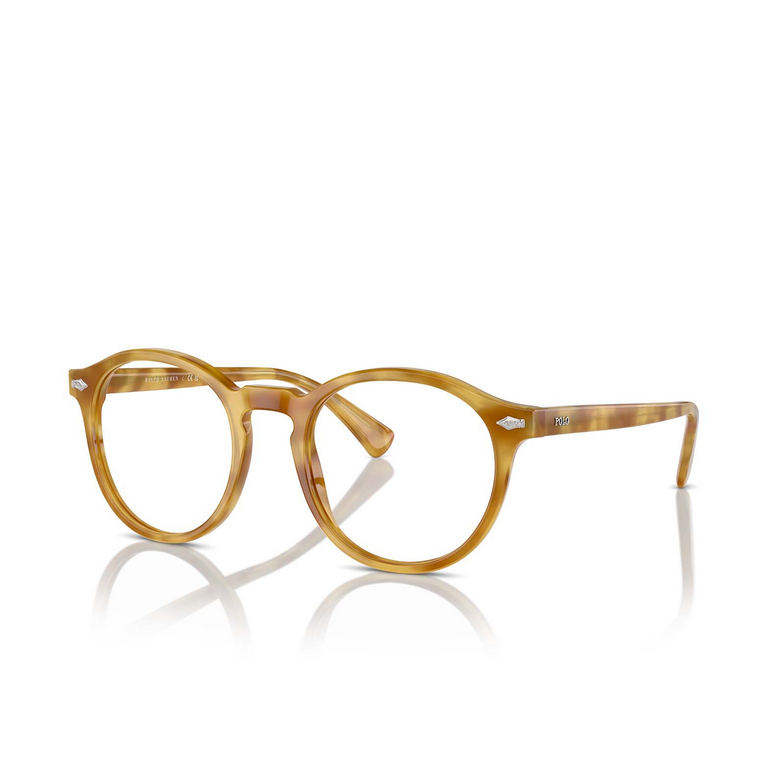 Lunettes de soleil Polo Ralph Lauren PH4218 618573 shiny light brown tortoise - 3/4