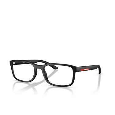 Occhiali da vista Prada Linea Rossa PS 06RV DG01O1 black rubber - tre quarti