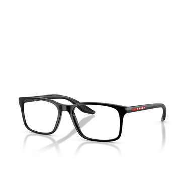 Prada Linea Rossa PS 08RV Eyeglasses 1AB1O1 black - three-quarters view
