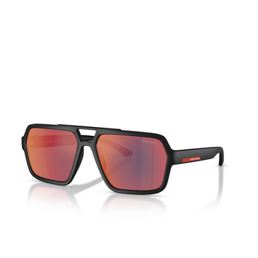 Prada Linea Rossa PS A06S Sonnenbrillen DG008F black rubber - Dreiviertelansicht