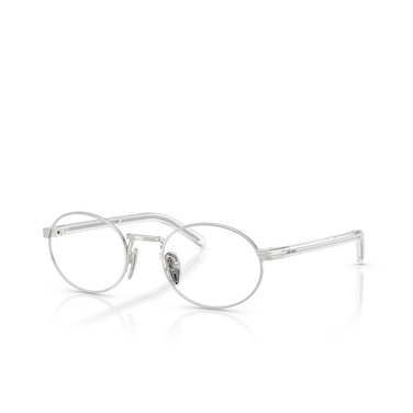 Prada PR B55V Eyeglasses 1BC1O1 silver - three-quarters view