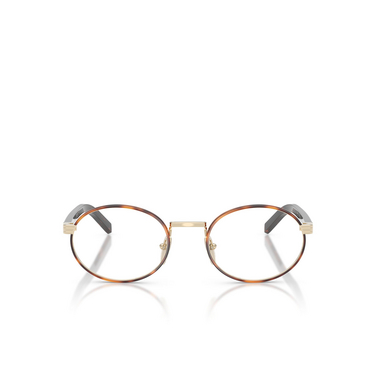 Gafas graduadas Prada PR B55V 21E1O1 pale gold / root tortoise - Vista delantera