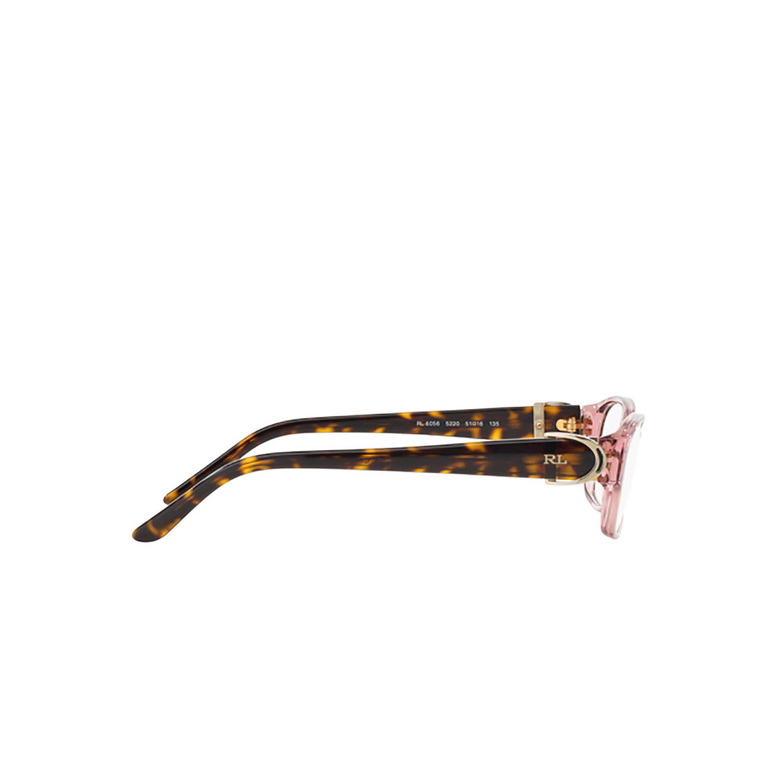 Lunettes de vue Ralph Lauren RL6056 5220 shiny transparent pink - 3/4