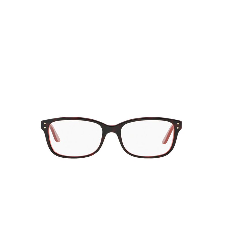 Lunettes de vue Ralph Lauren RL6062 5255 shiny dark havana on red - 1/4