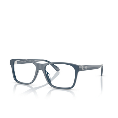 Ralph Lauren RL6240U Eyeglasses 5377 shiny navy opaline blue - three-quarters view