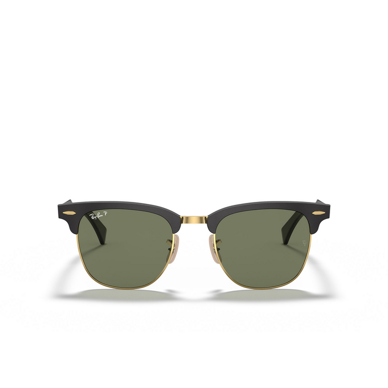 Ray-Ban CLUBMASTER ALUMINUM Sunglasses 136/N5 black on gold - 1/4