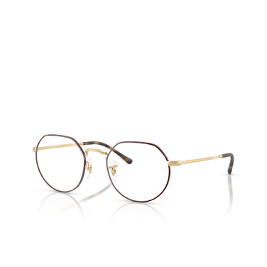 Occhiali da vista Ray-Ban JACK 3188 matt havana on matt arista gold - tre quarti