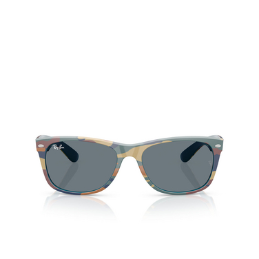 Lunettes de soleil Ray-Ban NEW WAYFARER 6824R5 blue & blue camuflage - Vue de face