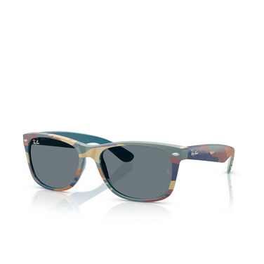 Lunettes de soleil Ray-Ban NEW WAYFARER 6824R5 blue & blue camuflage - Vue trois quarts