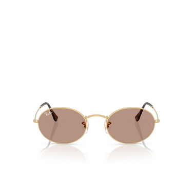 Occhiali da sole Ray-Ban OVAL 001/1A arista gold - frontale