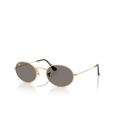 Ray-Ban OVAL Sunglasses 001/B1 arista gold - three-quarters view