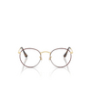 Occhiali da vista Ray-Ban ROUND METAL 3188 matt havana on matt arista gold - anteprima prodotto 1/4