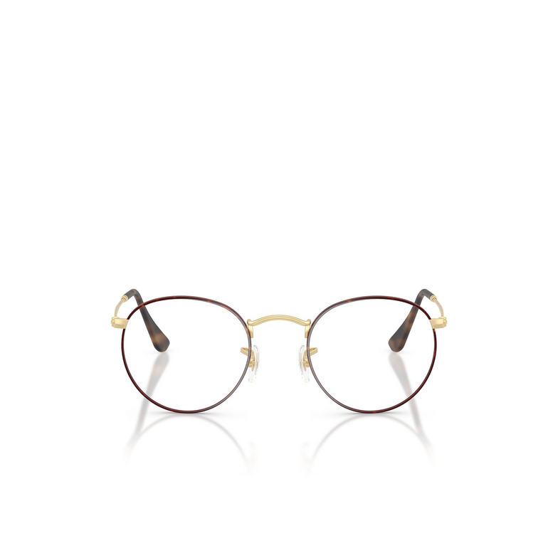 Occhiali da vista Ray-Ban ROUND METAL 3188 matt havana on matt arista gold - 1/4
