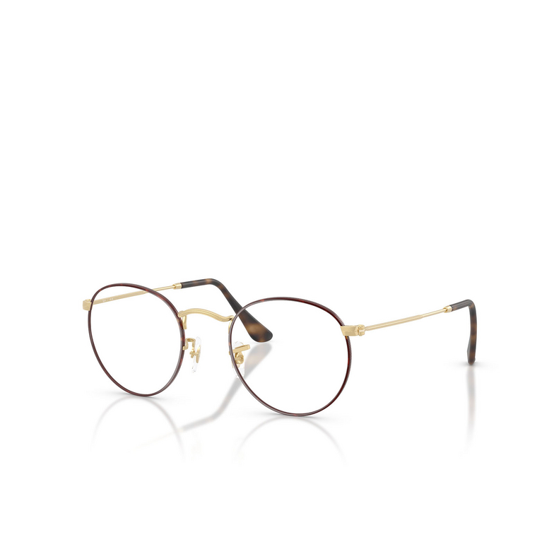 Occhiali da vista Ray-Ban ROUND METAL 3188 matt havana on matt arista gold - 2/4