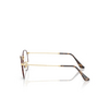 Occhiali da vista Ray-Ban ROUND METAL 3188 matt havana on matt arista gold - anteprima prodotto 3/4