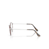 Occhiali da vista Ray-Ban ROUND METAL 3194 matt havana on matt silver - anteprima prodotto 3/4