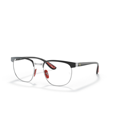 Ray-Ban RX3698VM Eyeglasses F060 black on silver - three-quarters view