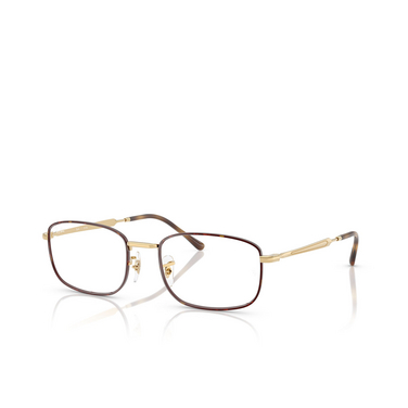 Lunettes de vue Ray-Ban RX6533 3177 havana on arista gold - Vue trois quarts