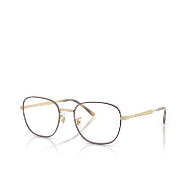 Occhiali da vista Ray-Ban RX6534 3188 matt havana on matt arista gold - tre quarti