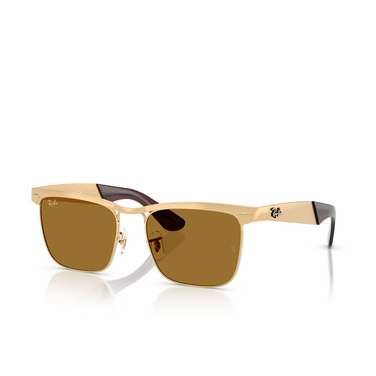 Ray-Ban WAYFARER DELUXE Sunglasses 927631 sandblasted legend gold - three-quarters view