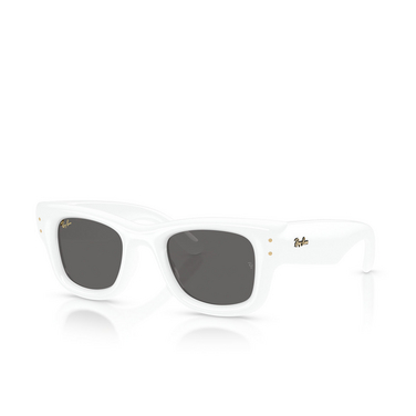 Ray-Ban WAYFARER PUFFER Sonnenbrillen 671/87 white - Dreiviertelansicht