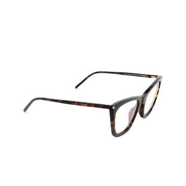 Lunettes de vue Saint Laurent KATE 002 havana - Vue trois quarts