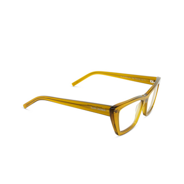 Lunettes de vue Saint Laurent MICA 008 green - Vue trois quarts