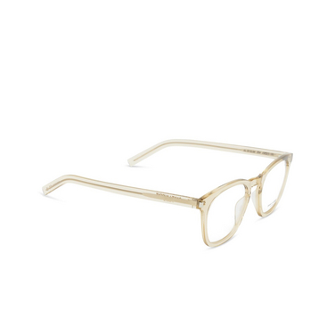 Lunettes de vue Saint Laurent SL 30 SLIM 004 beige - Vue trois quarts