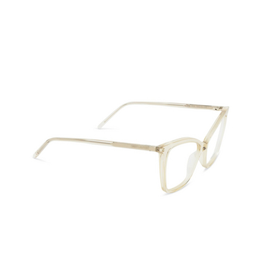 Saint Laurent SL 386 Korrektionsbrillen 003 beige - Dreiviertelansicht