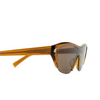 Saint Laurent SL 704 Sunglasses 004 brown - product thumbnail 3/4