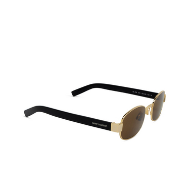 Saint Laurent SL 706 Sunglasses 001 gold - three-quarters view