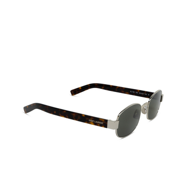 Saint Laurent SL 706 Sunglasses 002 silver - three-quarters view