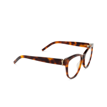 Saint Laurent SL M108 Eyeglasses 007 havana - three-quarters view