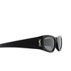 Occhiali da sole Saint Laurent SL M140/F 002 black - anteprima prodotto 3/4