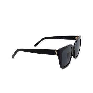 Saint Laurent SL M143/F Sonnenbrillen 001 black - Dreiviertelansicht