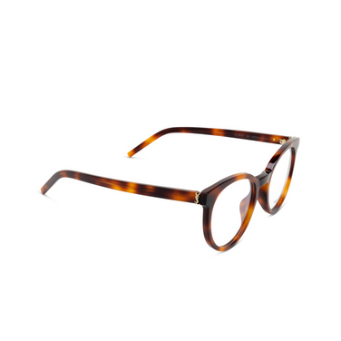 Gafas graduadas Saint Laurent SL M147 003 havana - Vista tres cuartos