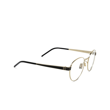 Lunettes de vue Saint Laurent SL M63 003 gold - Vue trois quarts