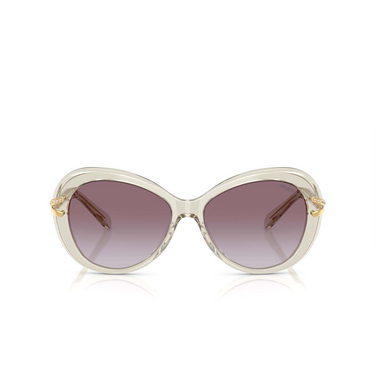 Gafas de sol Swarovski SK6026 30038H transparent beige - Vista delantera