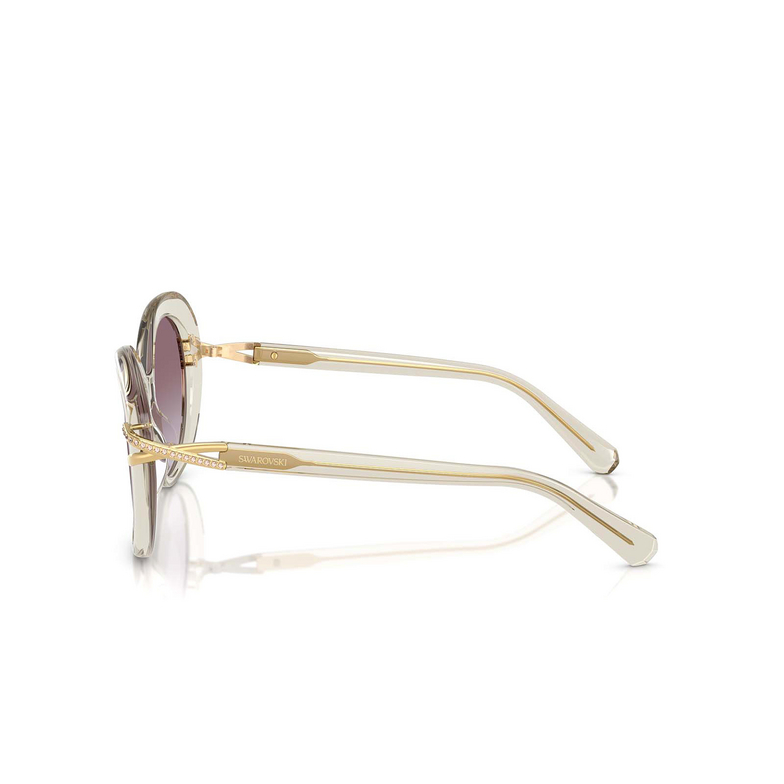 Gafas de sol Swarovski SK6026 30038H transparent beige - 3/4