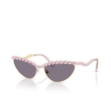 Lunettes de soleil Swarovski SK7030 40361A gold - Vue trois quarts